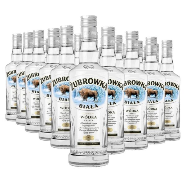 Wódka Żubrówka Biała 40% 0,5l Przy zakupie 30 sztuk